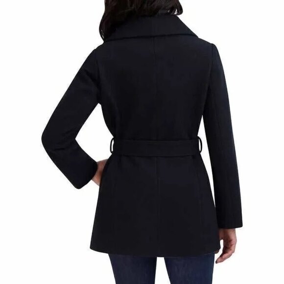 Tahari XS Women's Water-Resistant Tie Belt Wrap Trench Overcoat Winter Jacket - Picture 7 of 8